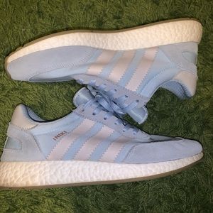 Light blue adidas shoes